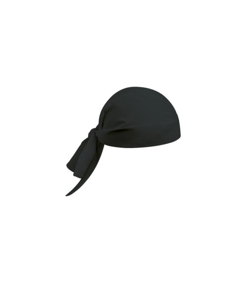 Bandana-nera-cuoco-cuoca-cotone