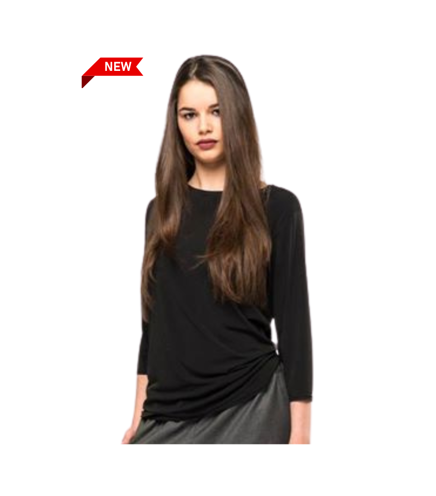 Maglia nera antimacchia manica 3/4  SMART