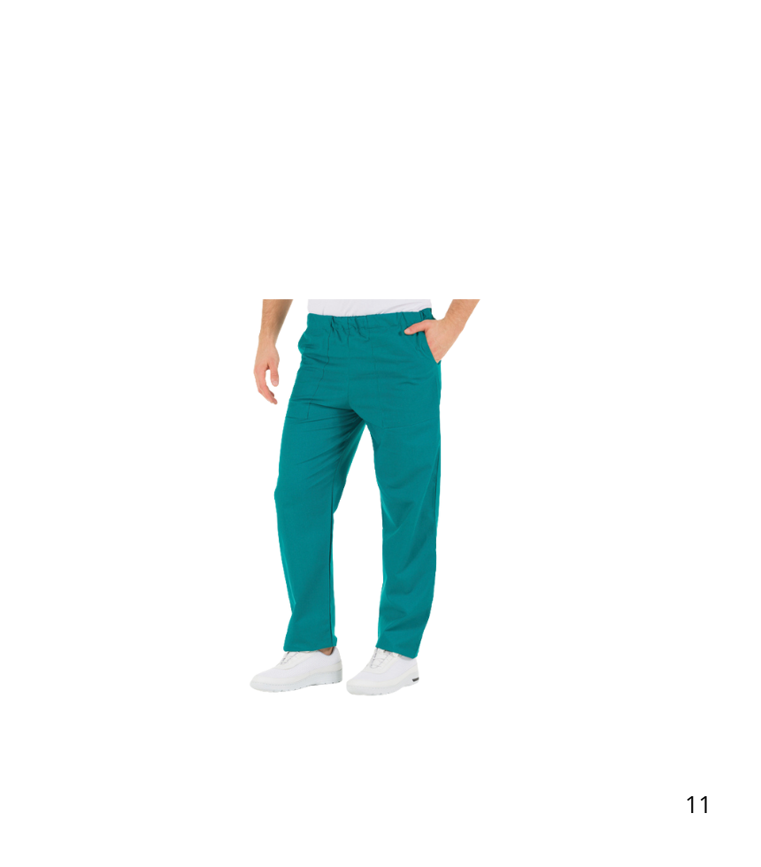 Pantalone medicale unisex verde chirurgico